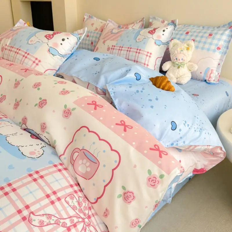 Purple Cherry Bedding Set
