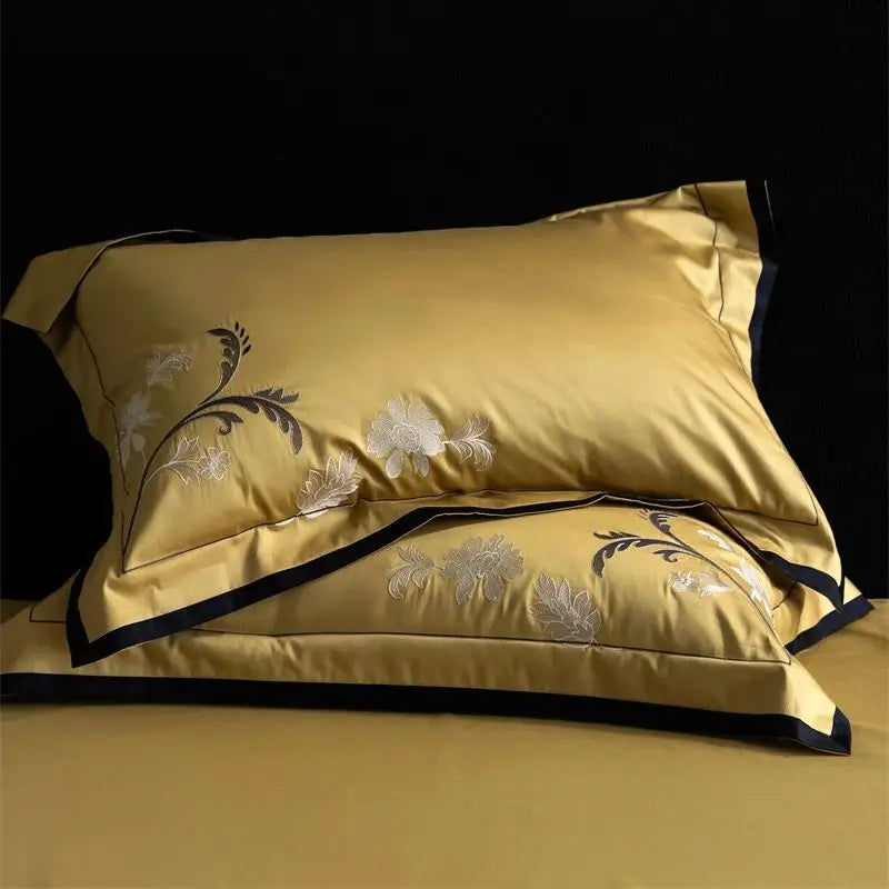 Premium 1000TC Egyptian Cotton Luxury Embroidery Queen King Size Bedding Set