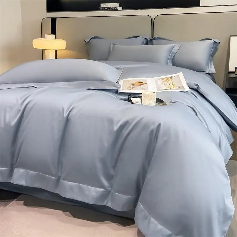 1000TC Egyptian Cotton Premium Solid Color Bedding Set
