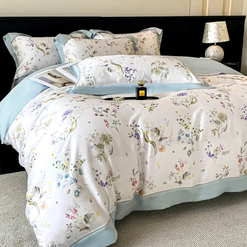 100% Lyocell Eucalyptus Fiber Soft Silky Cooling Bedding Set