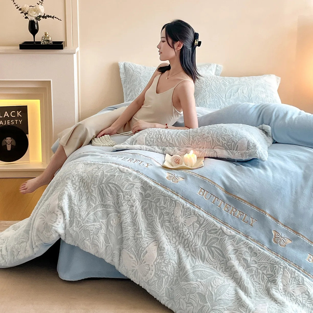 Winter Velvet Bedding Set
