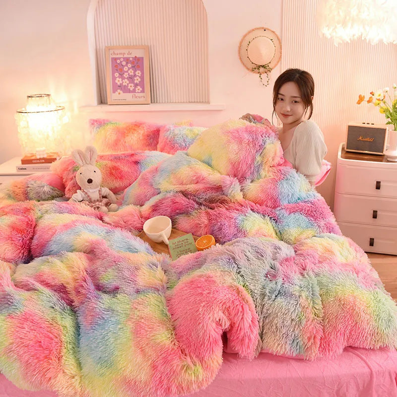 Winter Thicken Velvet Bedding Set