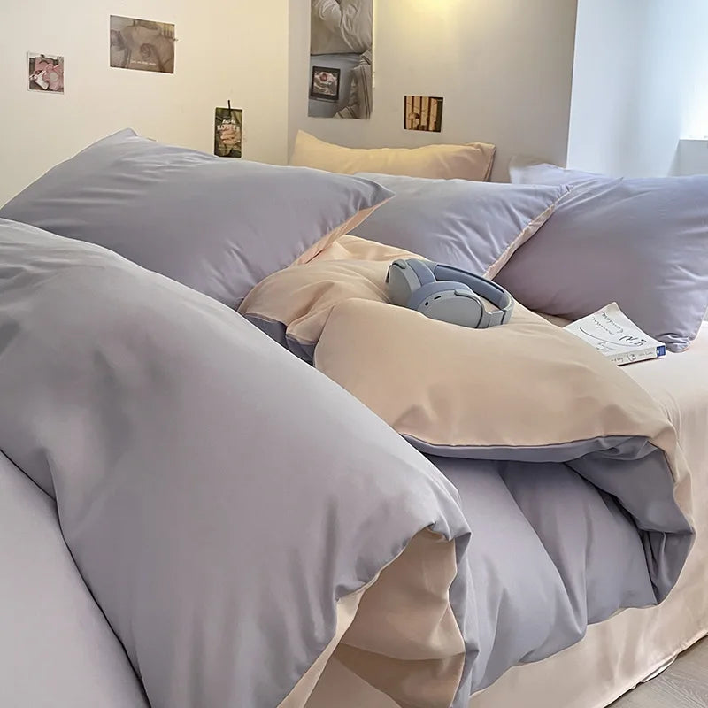 300TC 100% Cotton Sheet Set Full Size Home Bedding Set
