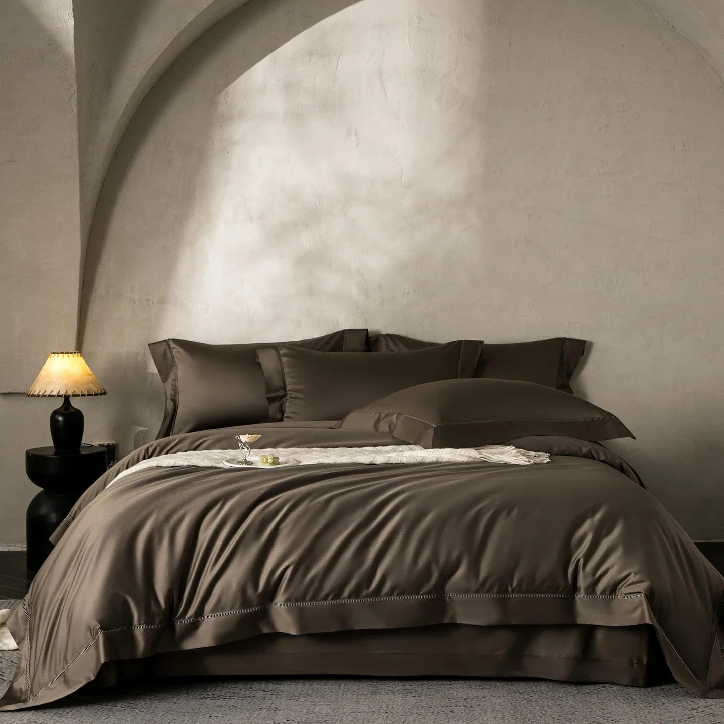 Luxury Solid Color Hotel Style Premium 1000TC Egyptian Cotton Bedding Set
