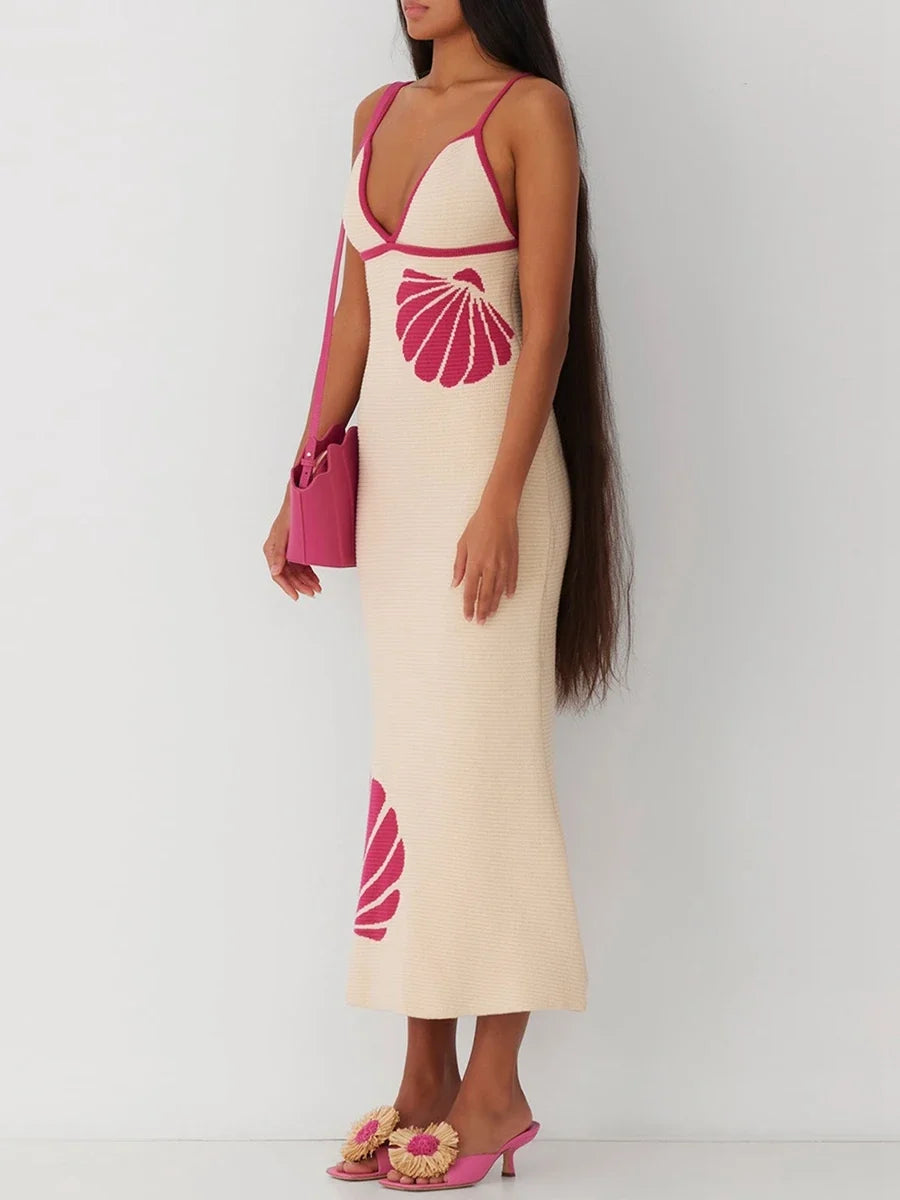 Colette Knit V Neck Dress