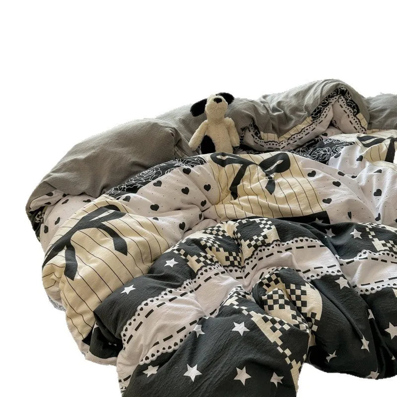 Korean Style Fashion Bedding Set