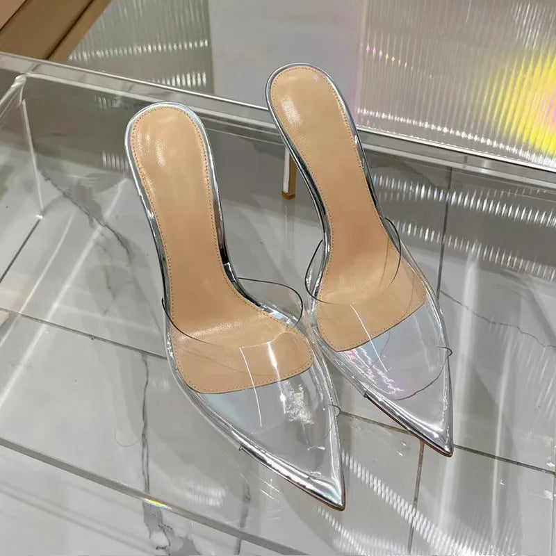 Transparent One-line Hgh Heels