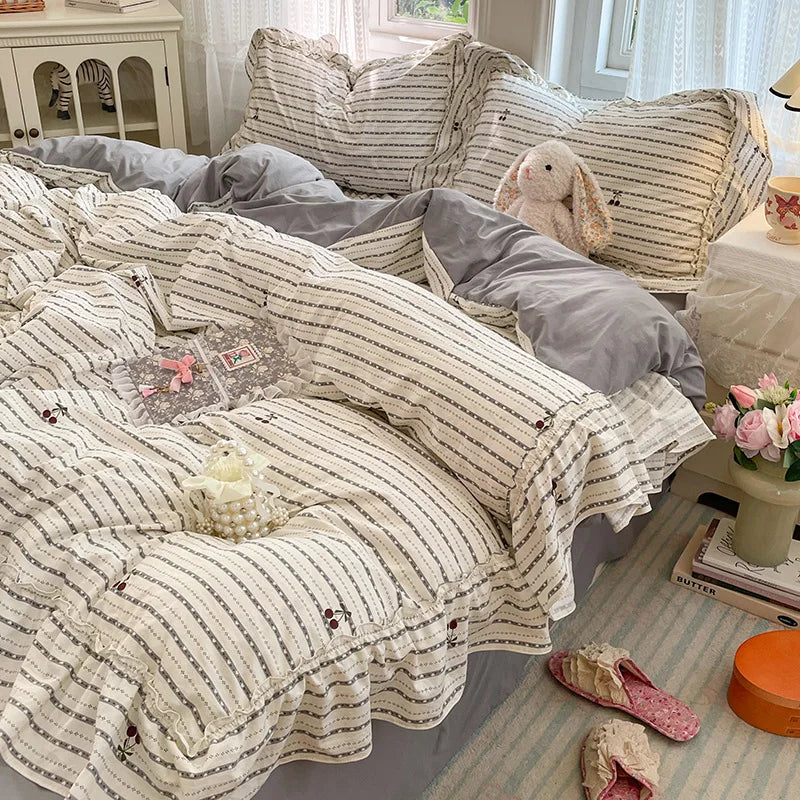 Princess Style French Printed Bedding Set