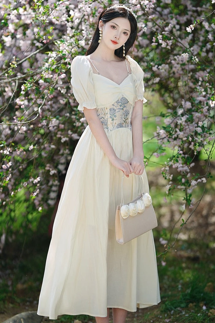Grace Pearl Vintage-style Romantic Royalcore Dress