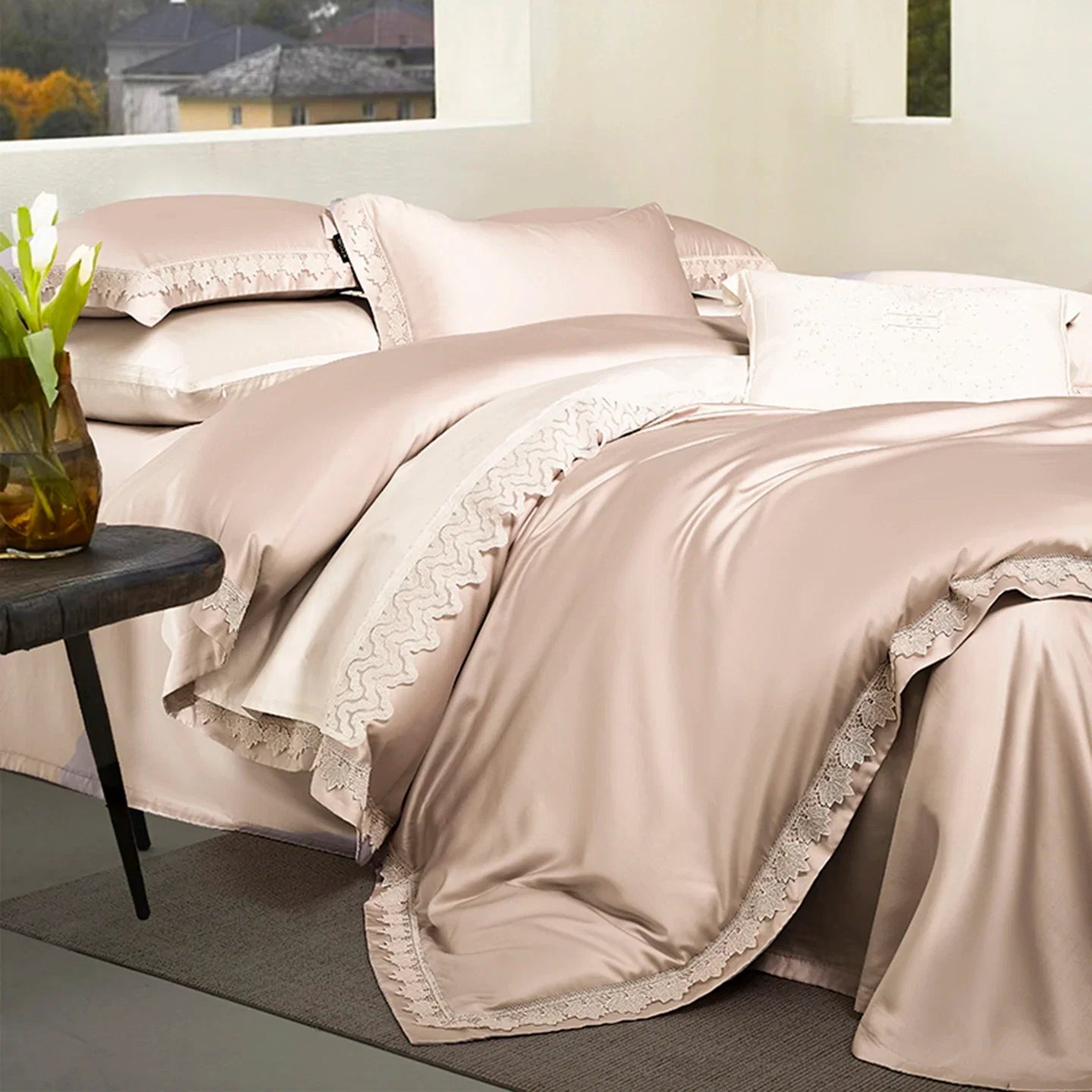 100S Lyocell Soft Silky Cooling Luxury Bedding Set