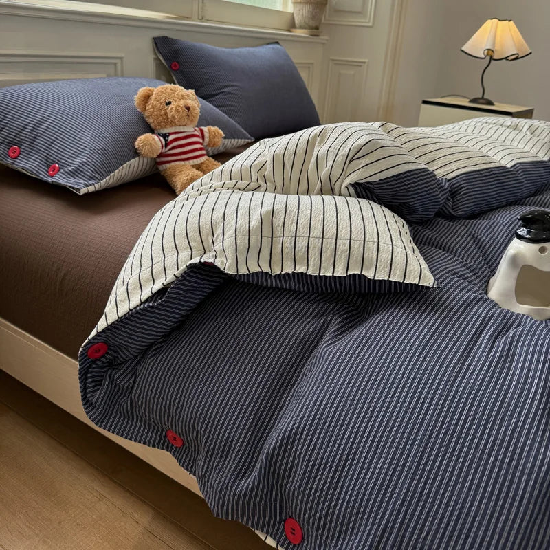 3/4Pcs Minimalist Style Bedding Set