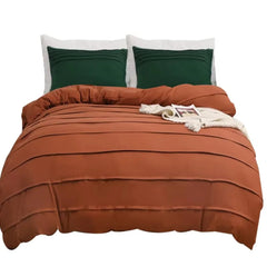Luxury Satin Bed Sheet Set Deluxe Duvet Comforter Bedding Set
