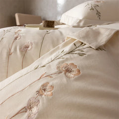Vintage Floral Embroidery Luxury Bedding Set