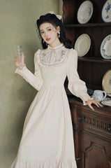 Magnolia Garden Light Academia Vintage-Style Princess Dress