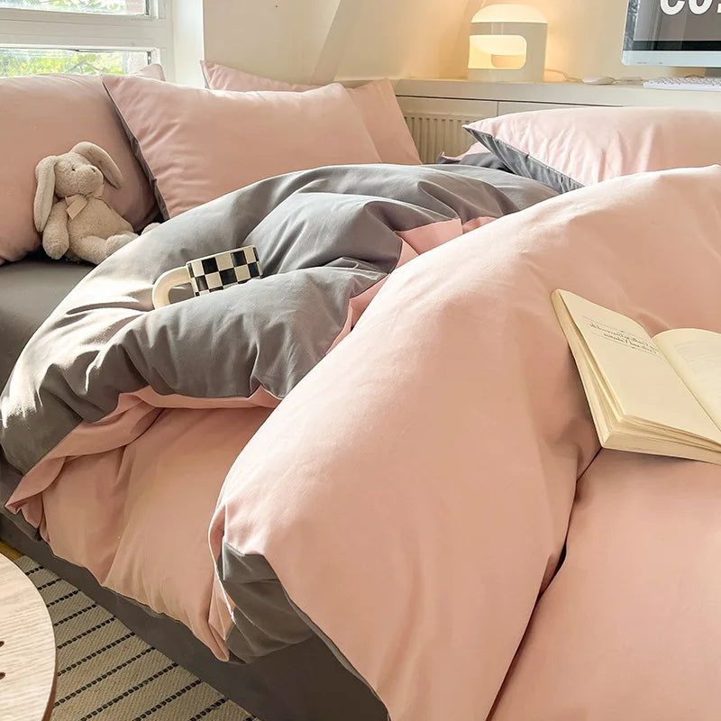 300TC 100% Cotton Sheet Set Full Size Home Bedding Set