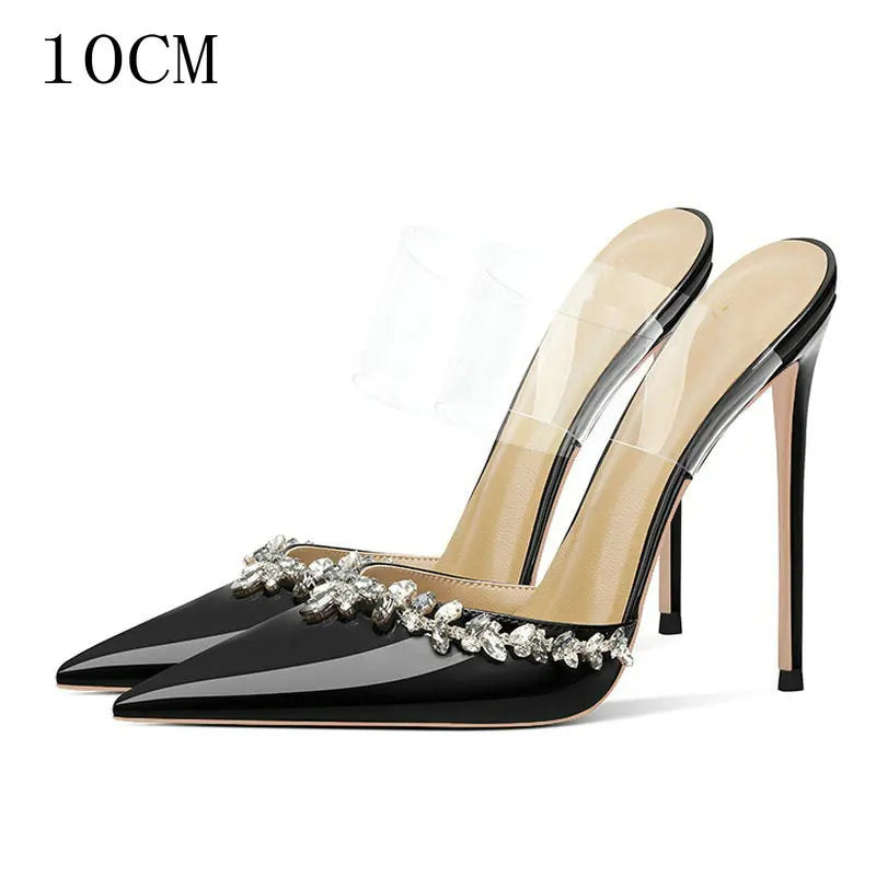 Autumn French Baotou Cool Slippers Niche Design Sexy Nude Temperament High Heels