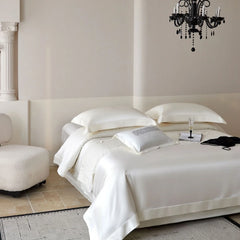 1000TC Egyptian Cotton Simple Solid Color Luxury Bedding Set