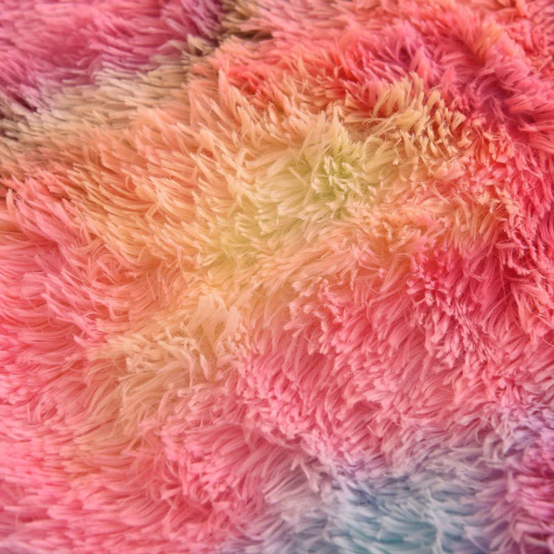 3Pcs Super Shaggy Coral Fleece Warm Cozy Princess Bedding Set