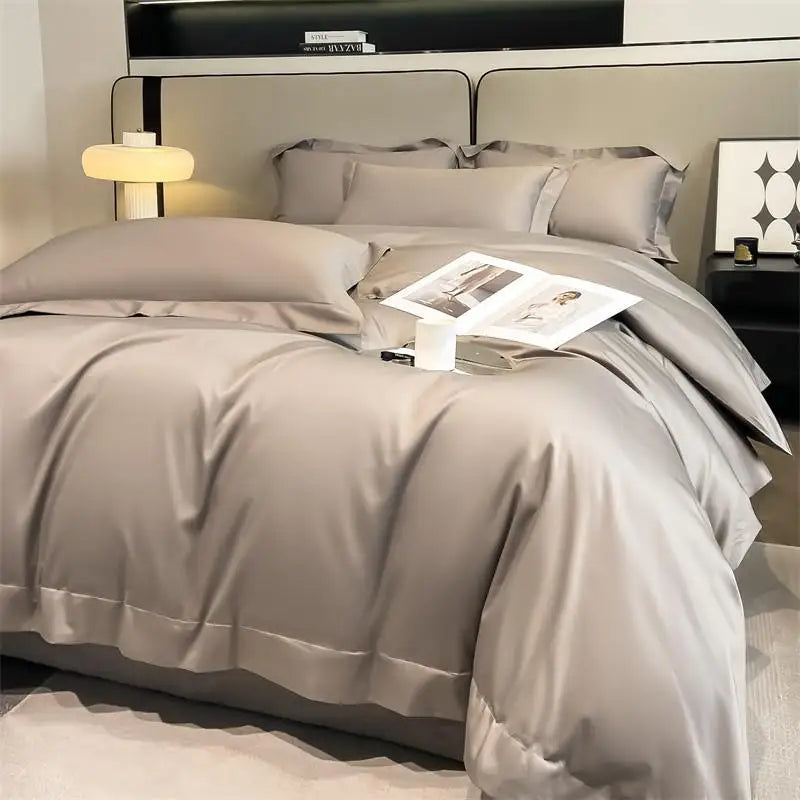 1000TC Egyptian Cotton Premium Solid Color Bedding Set