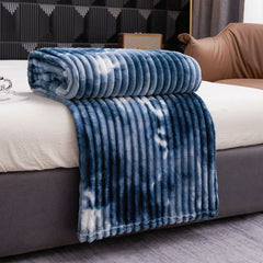 Flannel Fleece Blanket for Beds Tie Dyeing Warm Manta Single/Queen/King Thow Blanket Thick Warm Plaids Sofa Blanket