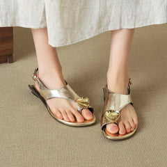 leather cowhide rhinestone low Heel