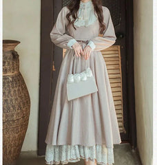Coronata Light Academia Vintage Dress