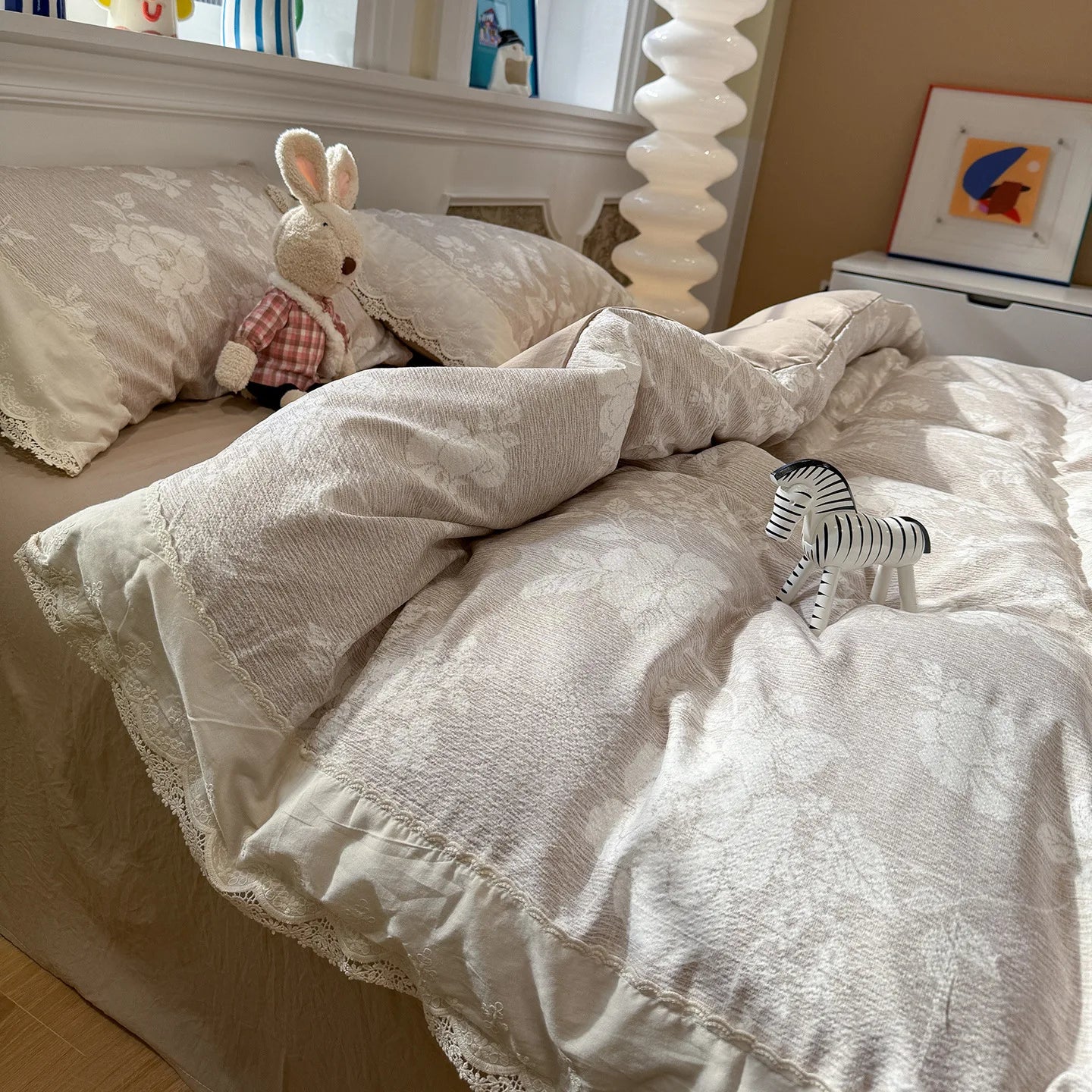 French Style Full Cotton Four Piece Bedding Set