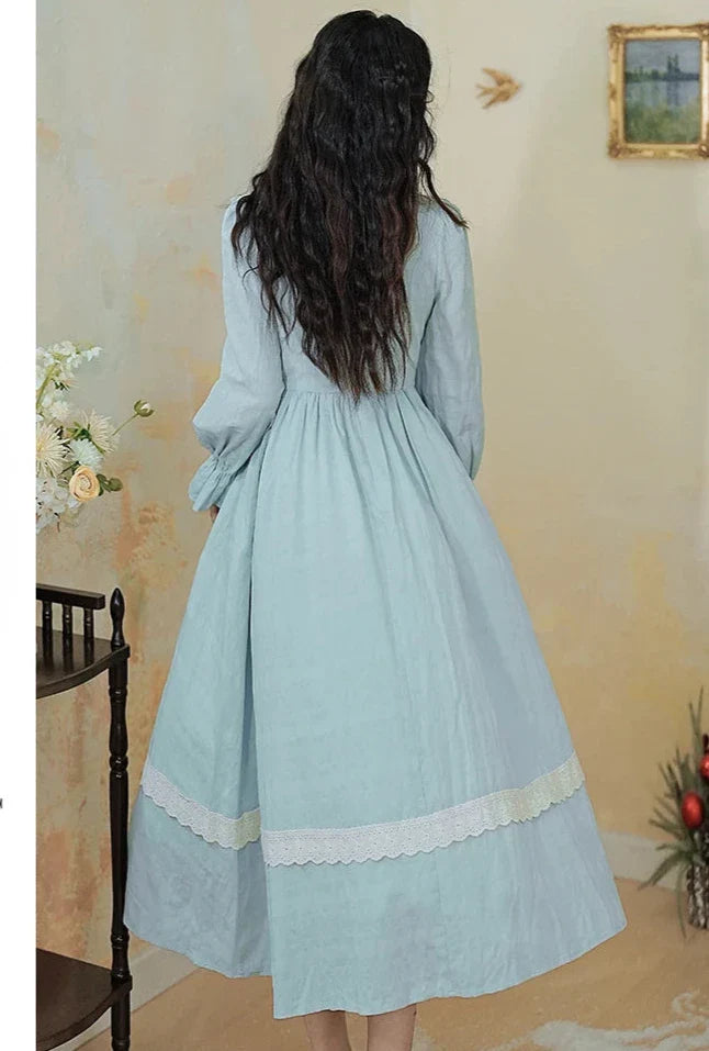 Winter Belle Romantic Royalcore Victorian Vintage-Style Dress
