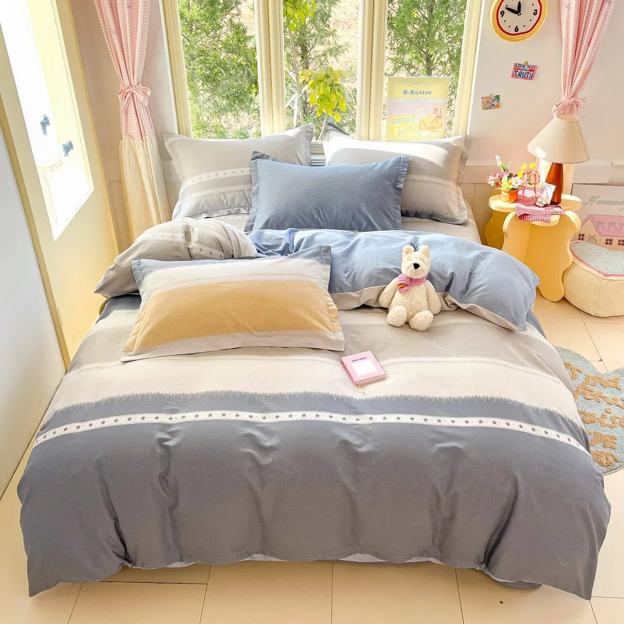 Cartoon Print 100% Cotton Bedding Sets