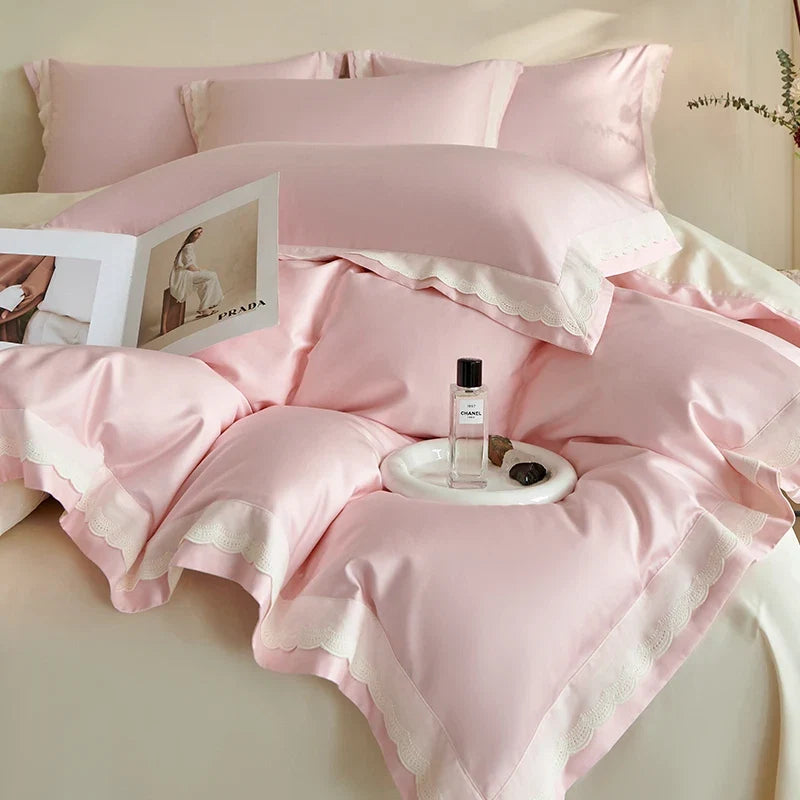 Premium 600TC Egyptian Cotton Solid Color Hotel Style Bedding Set