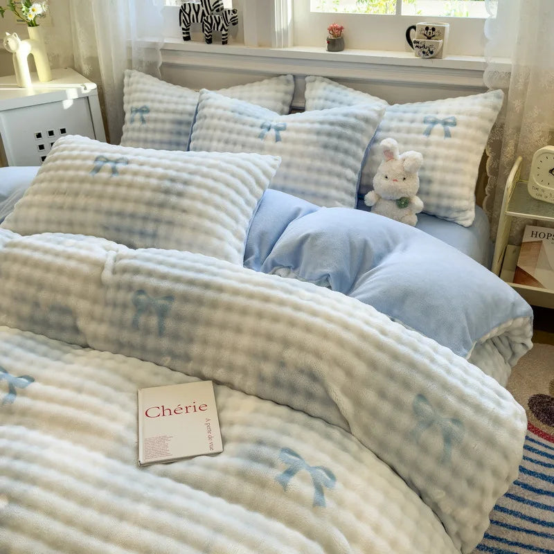 Winter ThickWarm 4pcs Bedding Set