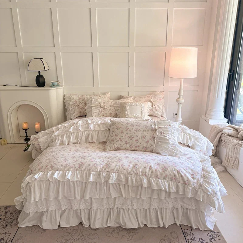 100% Cotton French Floral Bedding Set