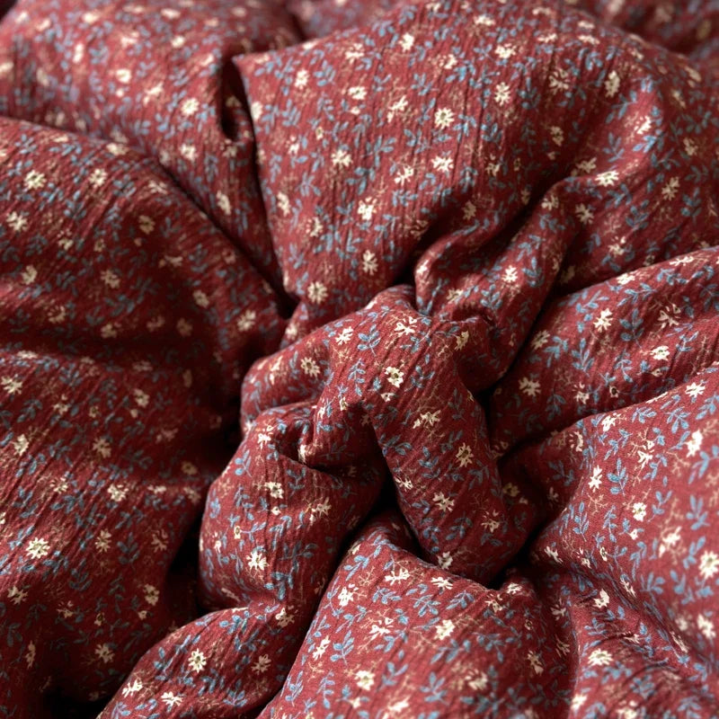 3/4Pcs Vintage Flower Lace Ruffles Skin-friendly Soft Bedding Set