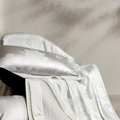 Luxury Satin Jacquard Lyocell Cotton Silky Soft Bedding Set