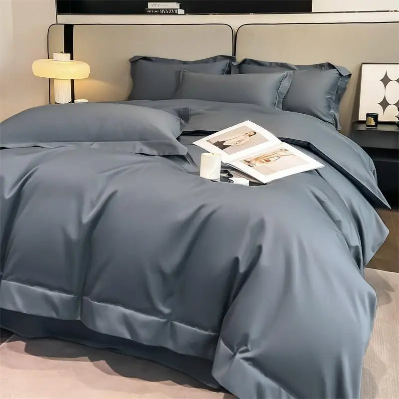1000TC Egyptian Cotton Premium Solid Color Bedding Set