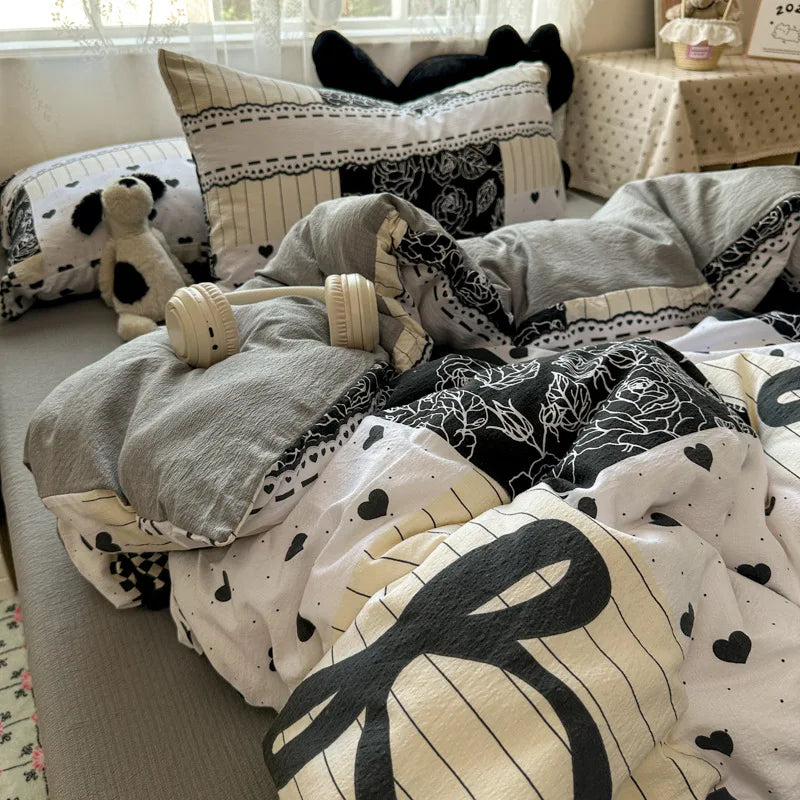 Korean Style Fashion Bedding Set