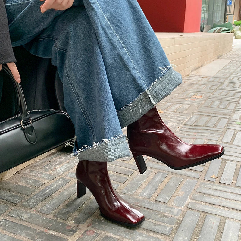 Magda Leather Ankle Boots