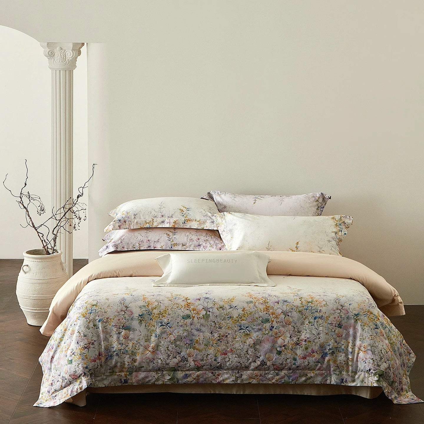 Vintage Oil Painting Style Rose Flowers Pattern Bedding Set