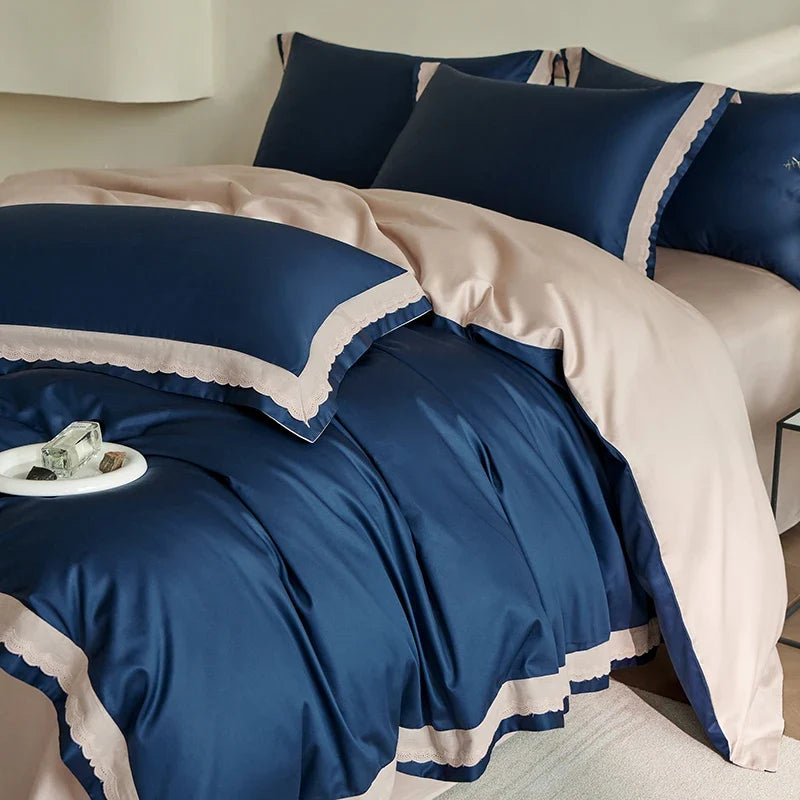 Premium 600TC Egyptian Cotton Solid Color Hotel Style Bedding Set