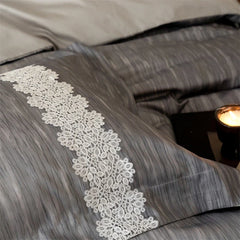 1000TC Lyocell Cotton Soft Silky Elegant Lace Luxury Bedding Set