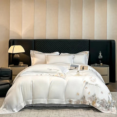 600TC Lyocell Eucalyptus Fiber Soft Silky Cooling Bedding Set