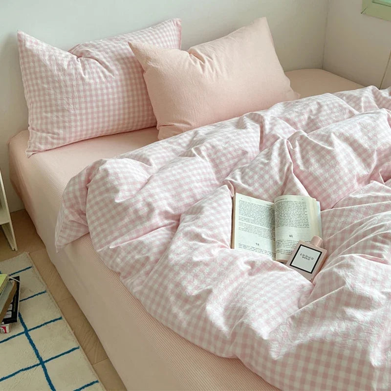 Green Plaid Bedding Set