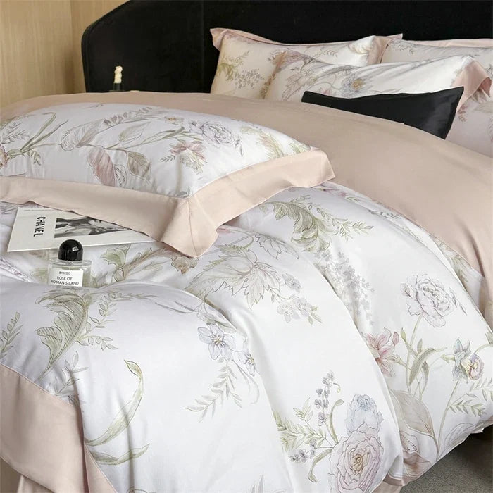 100% Cotton 300TC Summer 4 Piece Bedding Set
