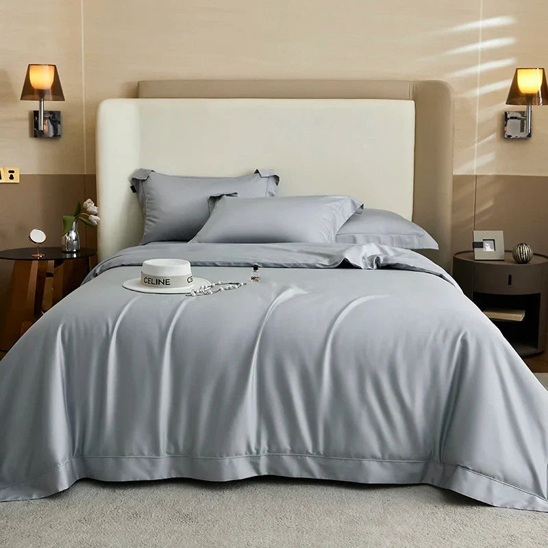 Luxury 1400TC Egyptian Cotton Soft Silky Black Bedding Set