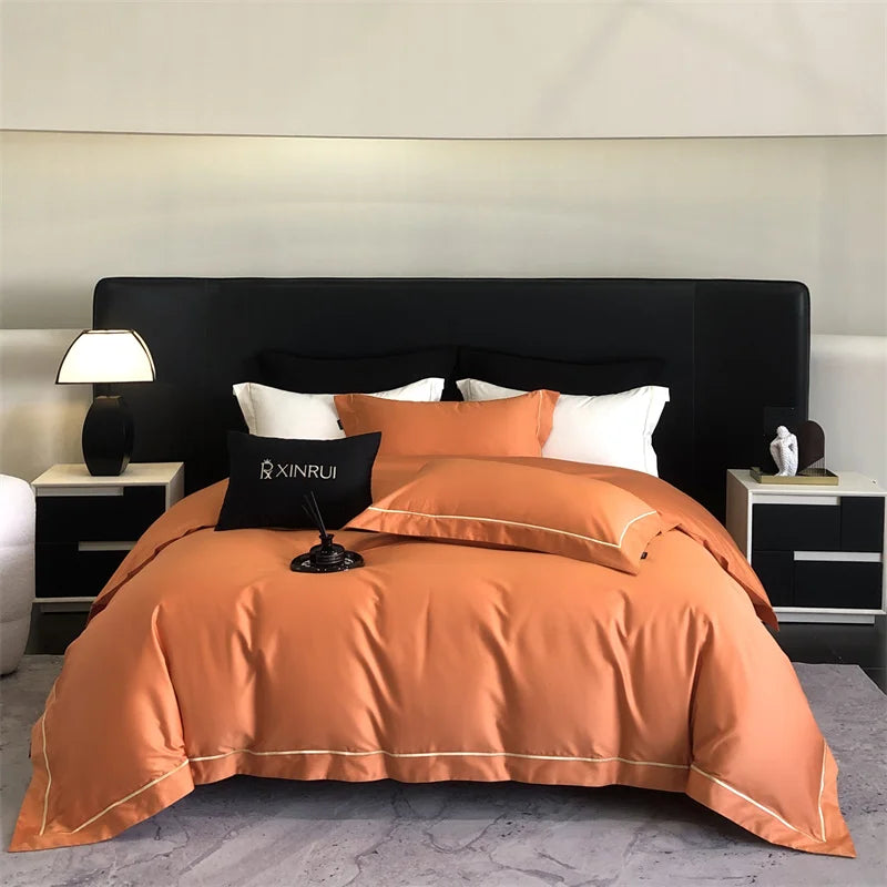 1000TC Egyptian Cotton Luxury Embroidery Hotel Style Bedding Set
