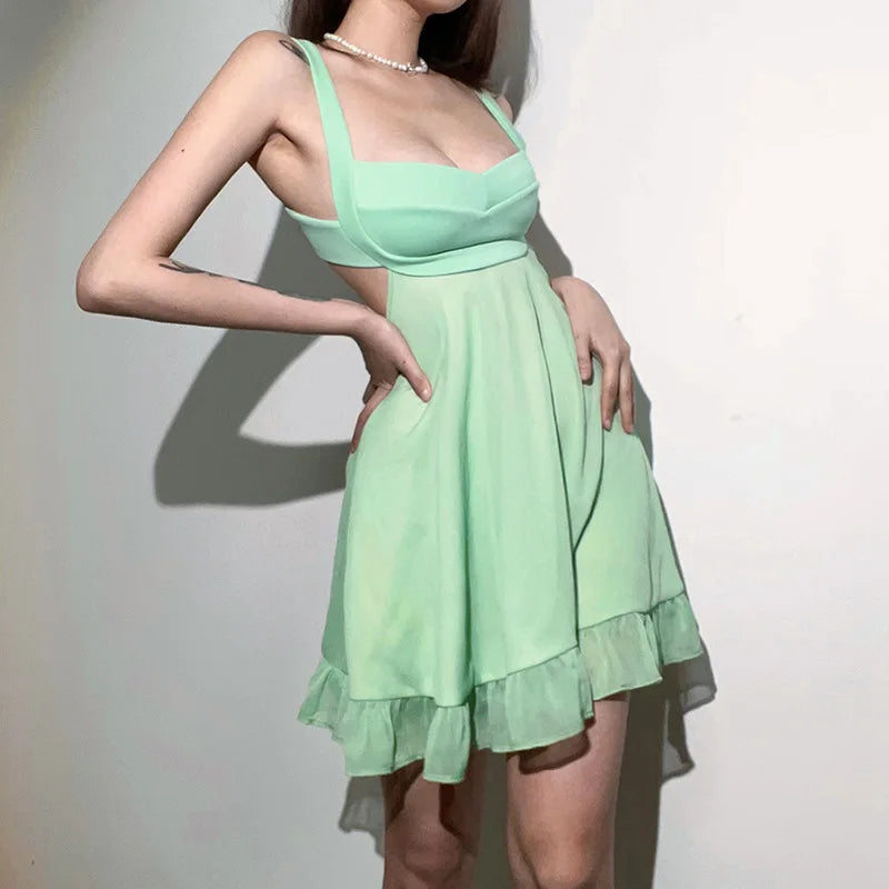 Botanical Bliss Ruffle Dress