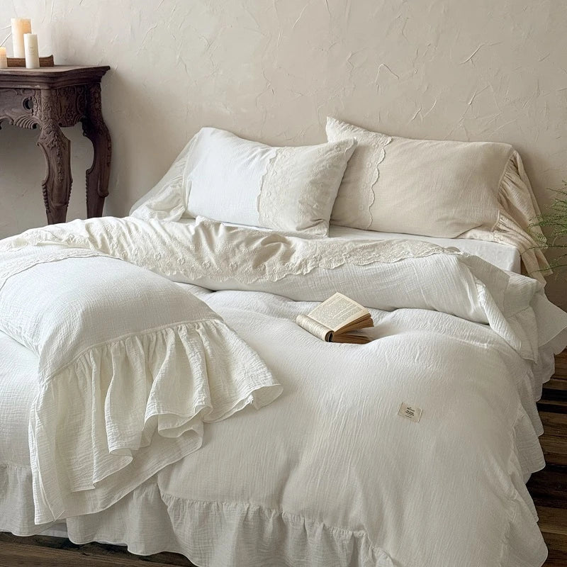 Vintage Lace French Princess Bedding Set