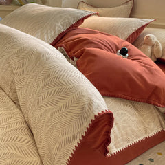 High End Bedroom 100% Cotton 4 Piece Bedding Set