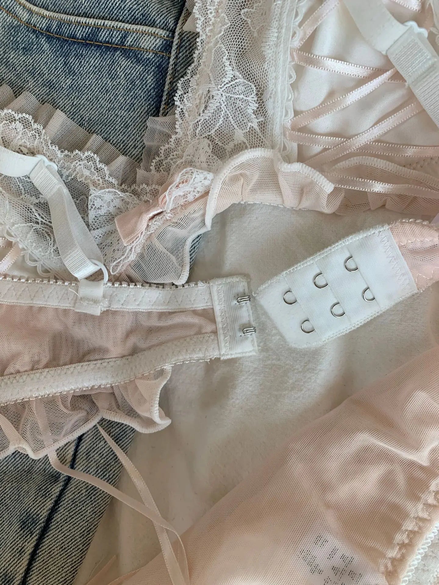 Coquette Dessous-Set aus Spitze, 2-teilig