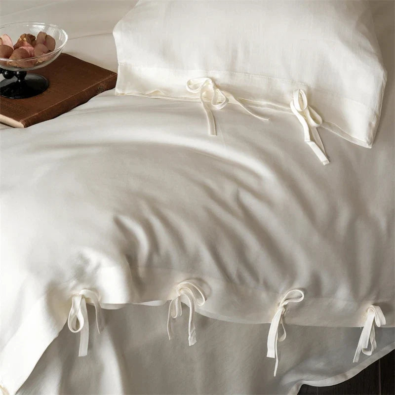 Vintage French Style Sandwashed Lyocell Bedding Set